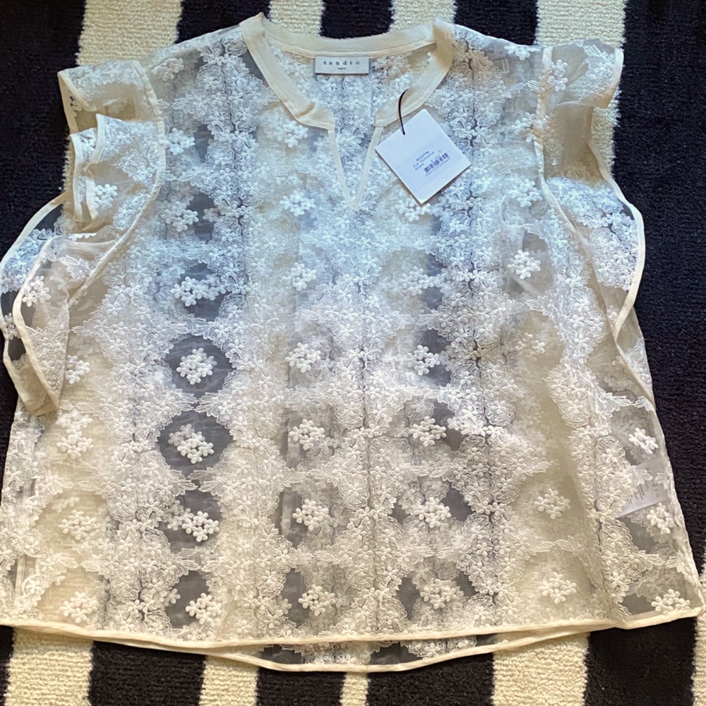 Sandro Lace Blouse